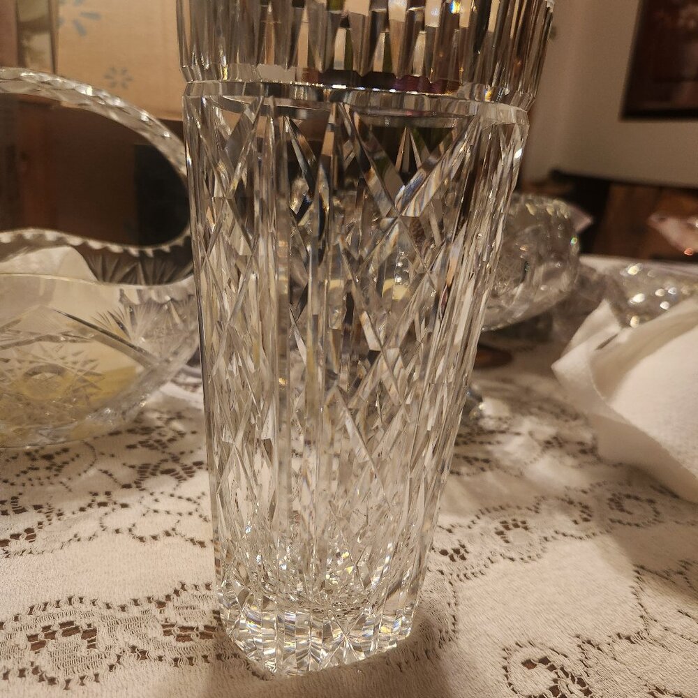 Beautiful Crystal Cut Vase